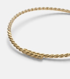 David Yurman Sculpted Cable Flex 18kt gold (750/1000) choker with diamonds