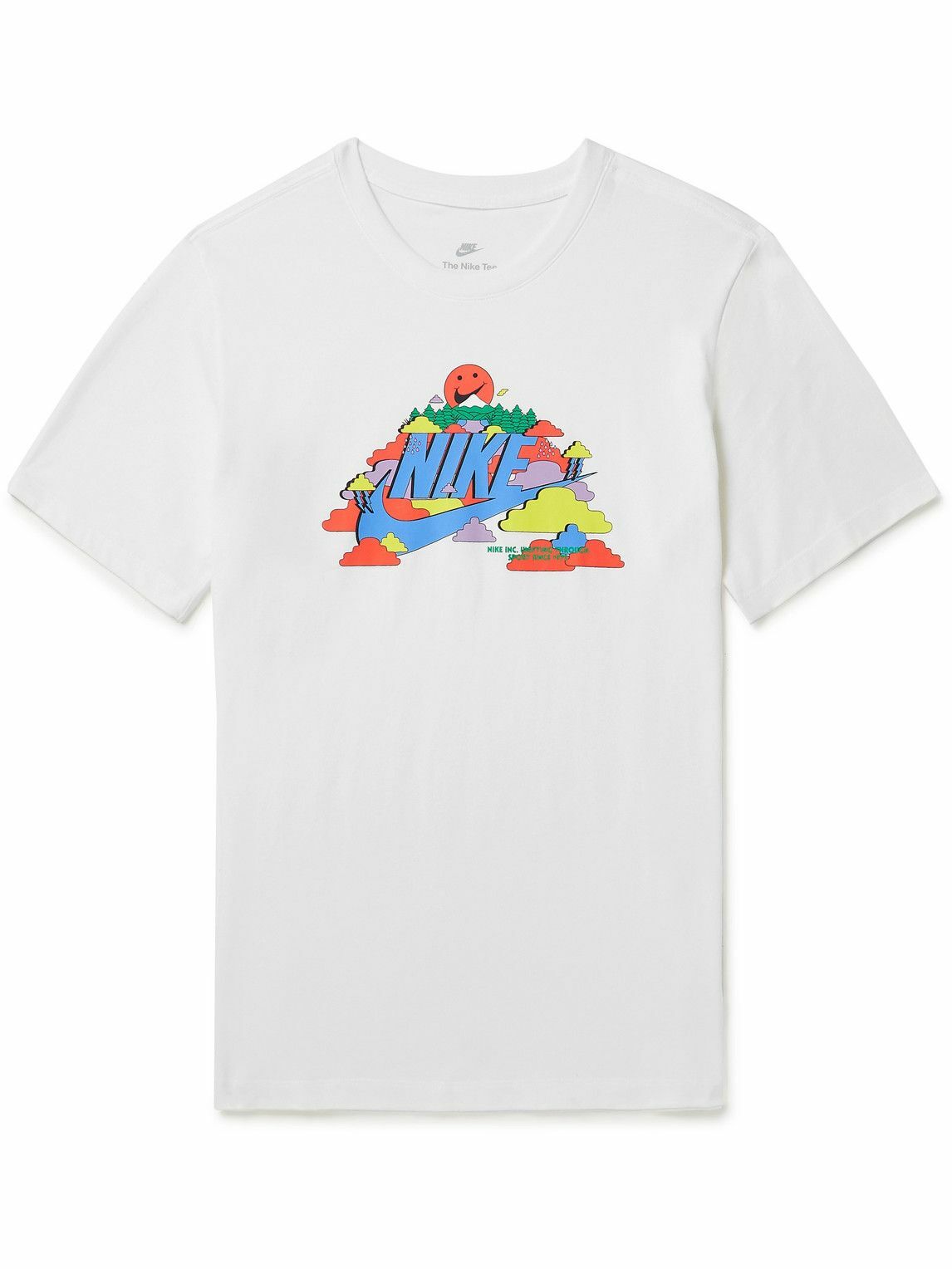 Nike - NSW Logo-Print Cotton-Jersey T-Shirt - White Nike