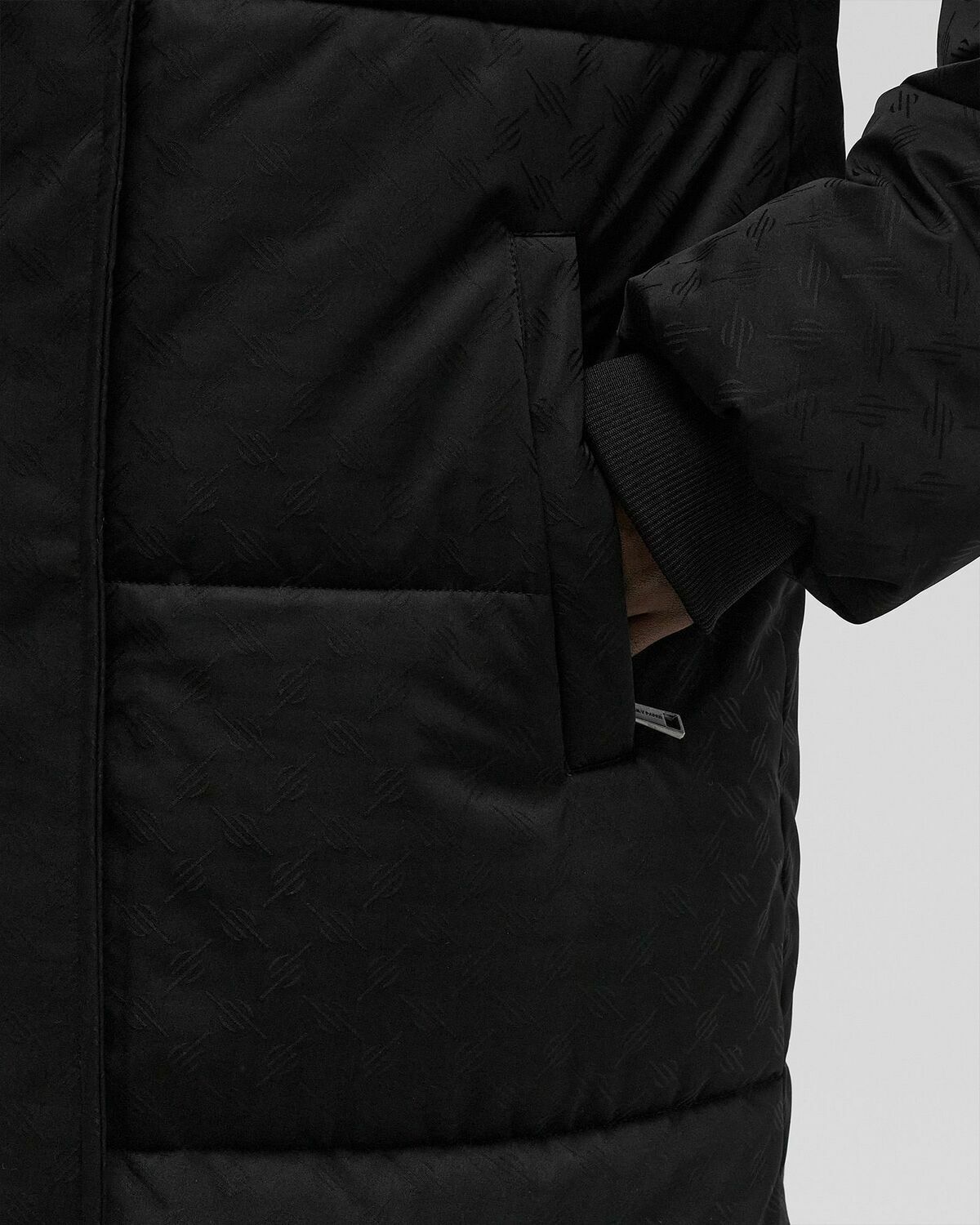 Daily Paper MONOGRAM PUFFER COAT Black Womens Coats/Down & Puffer Jacket