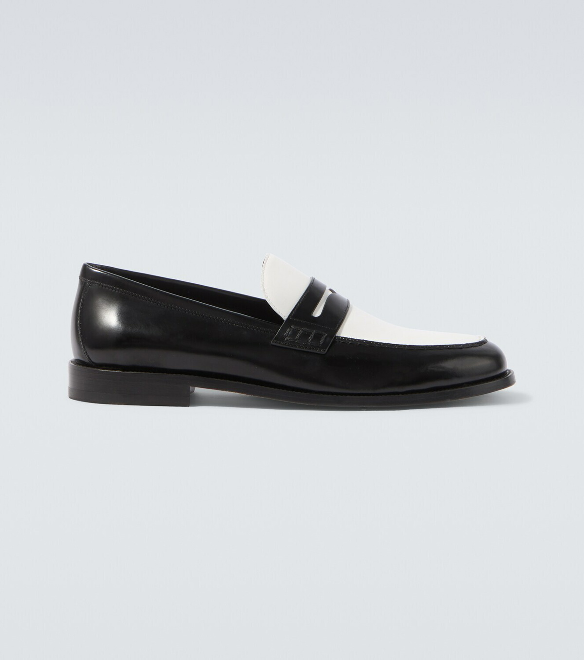 Manolo Blahnik Perry leather penny loafers