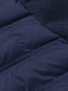 Peter Millar - Winsome Hybrid Tech-Jersey and Quilted Shell Jacket - Blue