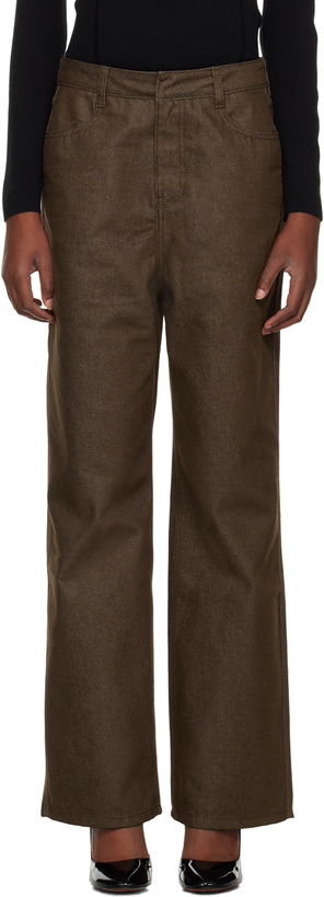 Photo: AMOMENTO Brown Faded Jeans