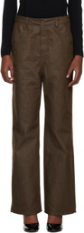 AMOMENTO Brown Faded Jeans