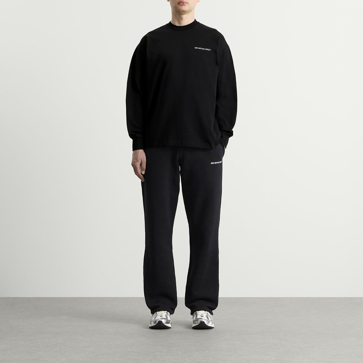 MKI Men's Uniform Long Sleeve T-Shirt in Black