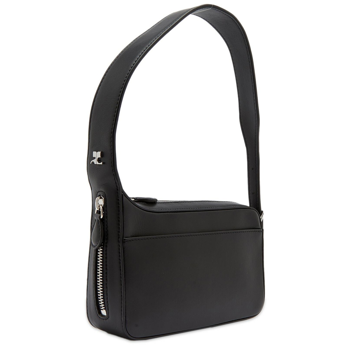 Courreges Women Black Leather Reedition Shoulder Bag main image 0