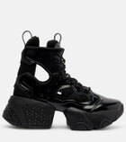 Noir Kei Ninomiya Cutout lace-up platform boots
