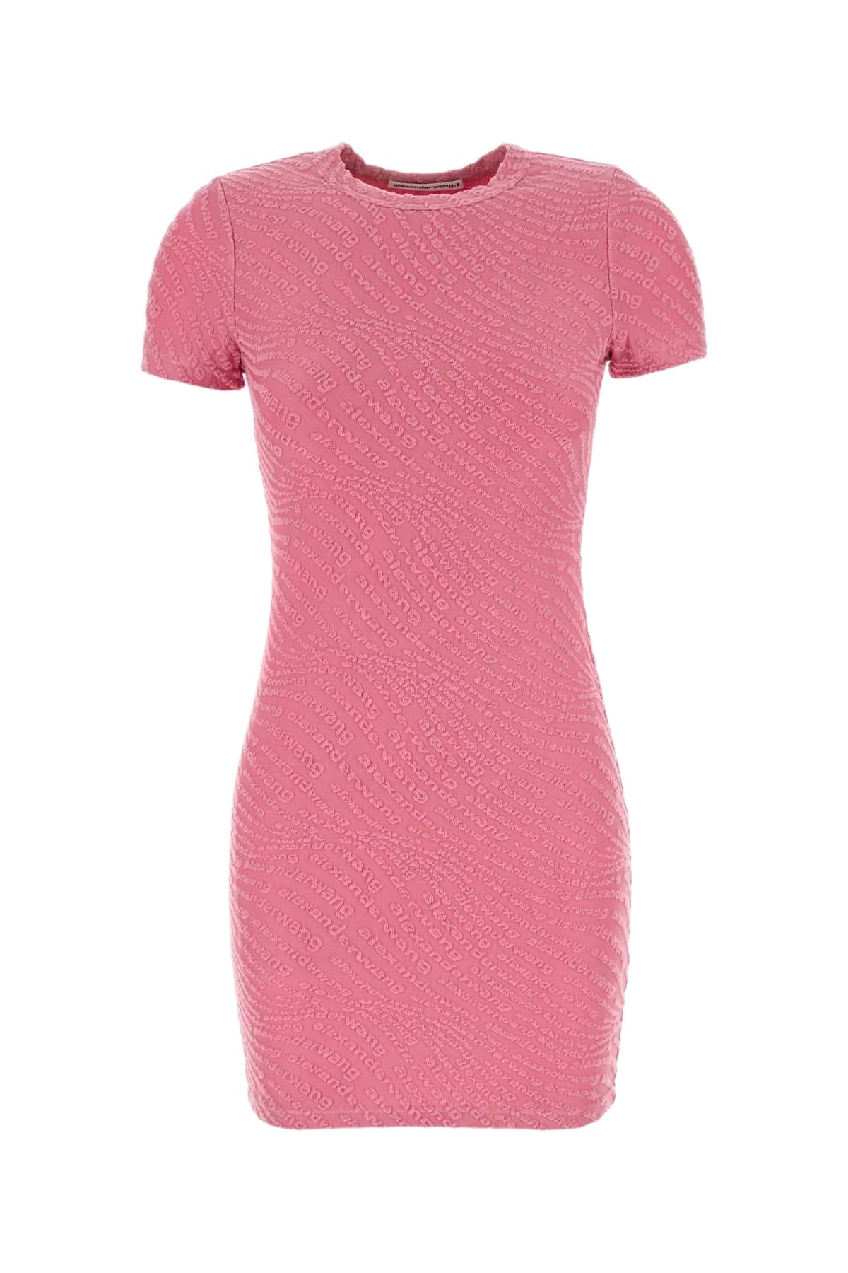 T by Alexander Wang Pink Stretch Polyester Mini Dress