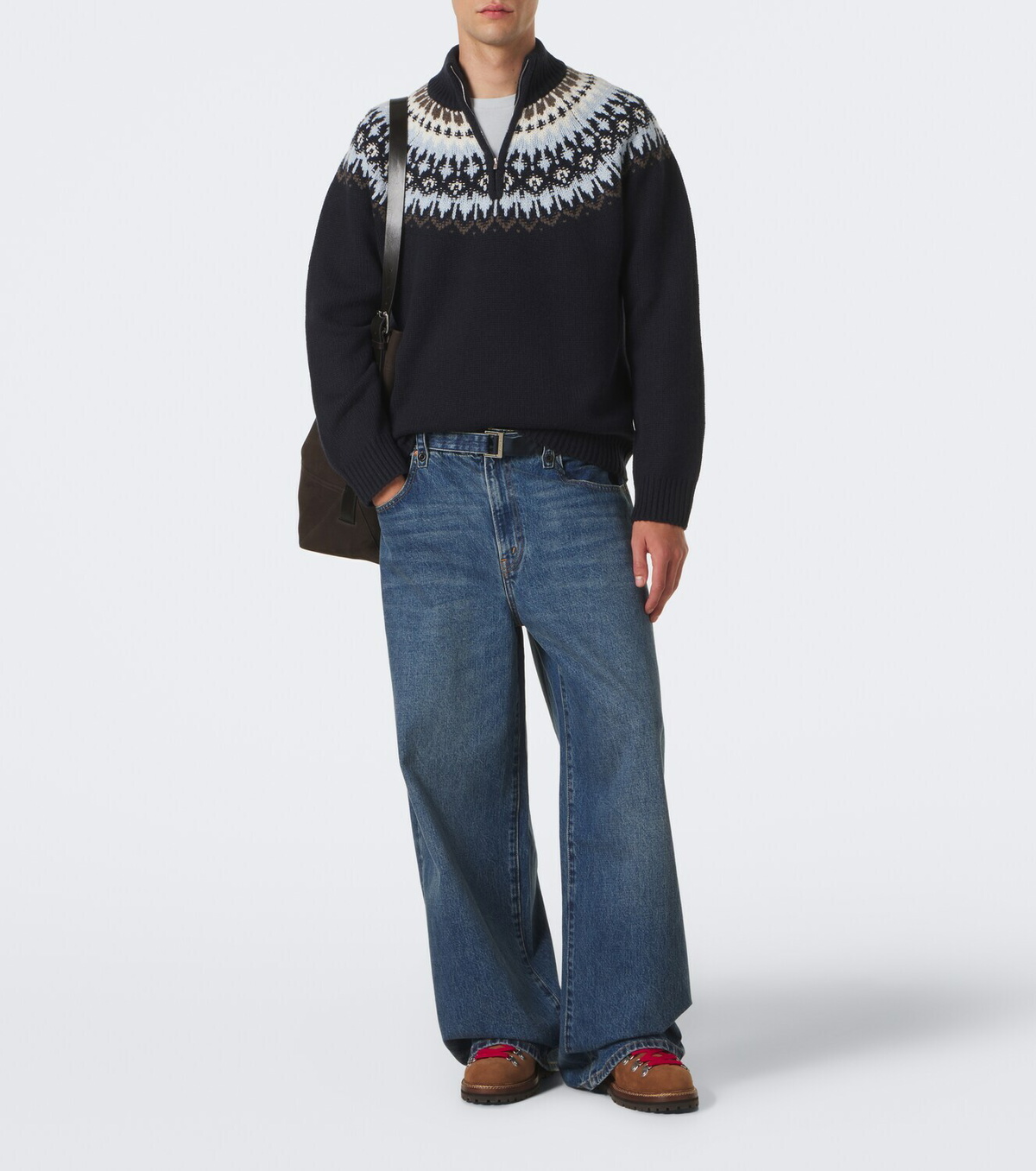 Arch4 Mr Saint Gervais Fair Isle cashmere sweater
