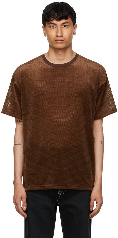 Photo: Sasquatchfabrix. Brown Velour Mesh Big T-Shirt