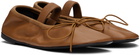 Proenza Schouler Tan Glove Mary Jane Ballerina Flats