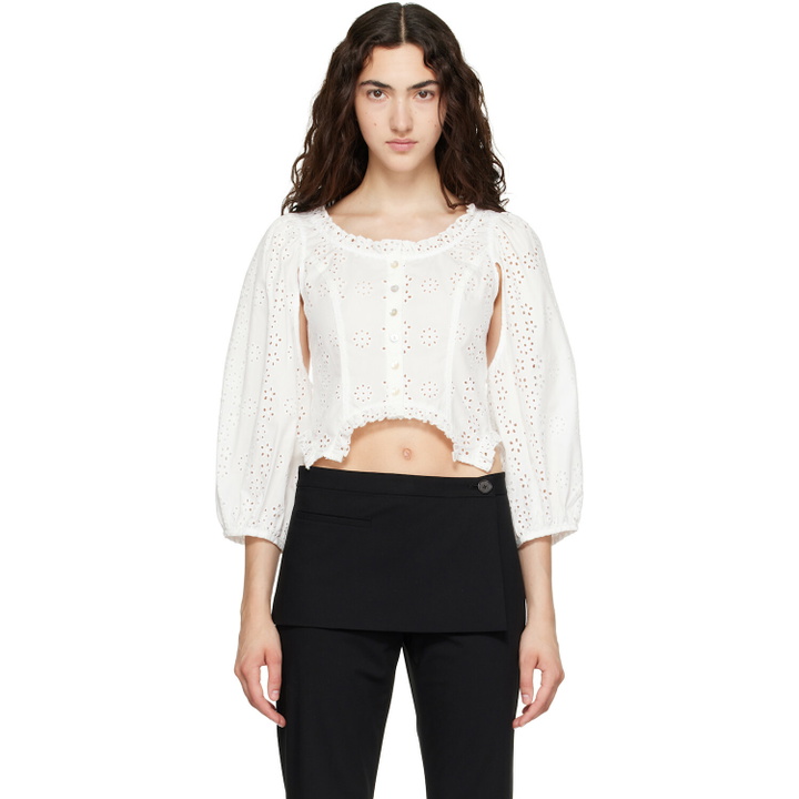 Photo: Sandy Liang White Palisade Blouse
