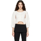 Sandy Liang White Palisade Blouse