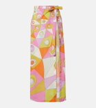 Pucci Orchidee cotton beach cover-up
