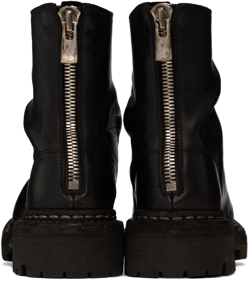 Guidi Back Zip Boot 796V, Black