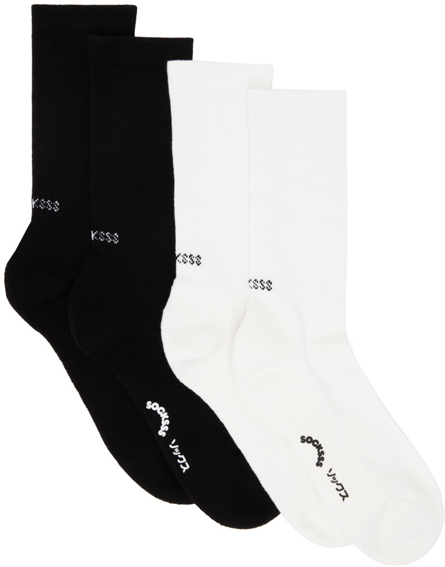 Photo: SOCKSSS Two-Pack White & Black Socks