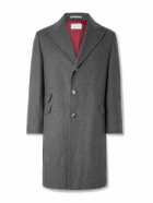 Brunello Cucinelli - Wool and Cashmere-Blend Overcoat - Gray