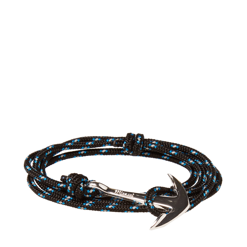 Miansai Silver Anchor Rope Bracelet Miansai