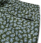 Thorsun - Charvet Mid-Length Paisley-Print Swim Shorts - Green