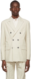 Labrum Beige Cotton Blazer