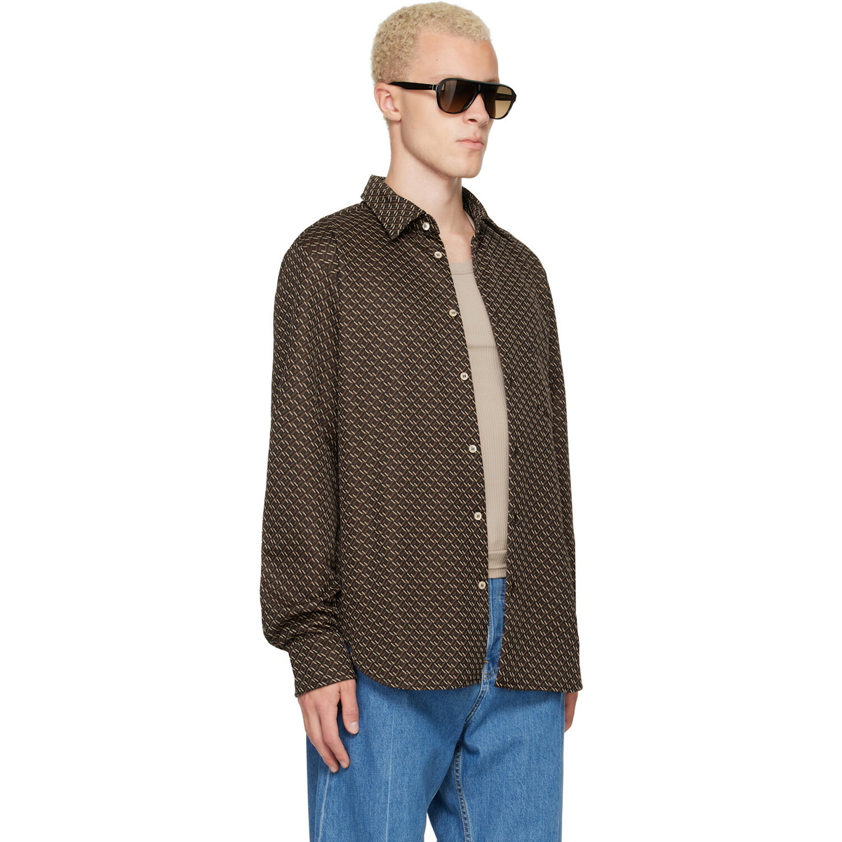 Wales Bonner Brown Doshi Shirt