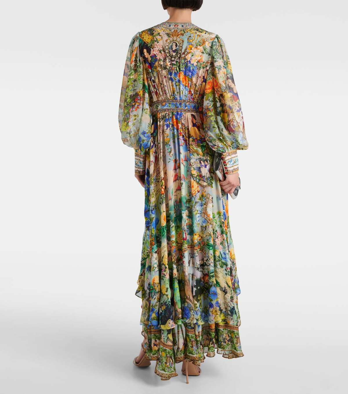 【CAMILLA】プリント silk maxi ドレス Camilla Embellished printed silk maxi dress Camilla