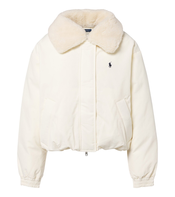 Photo: Polo Ralph Lauren Teddy-trimmed cropped blouson jacket