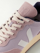 Veja - Rio Branco Leather-Trimmed Alveomesh and Suede Sneakers - Purple