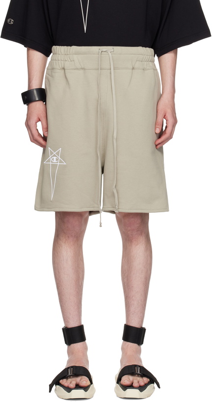 Photo: Rick Owens Off-White Champion Edition French Terry Shorts