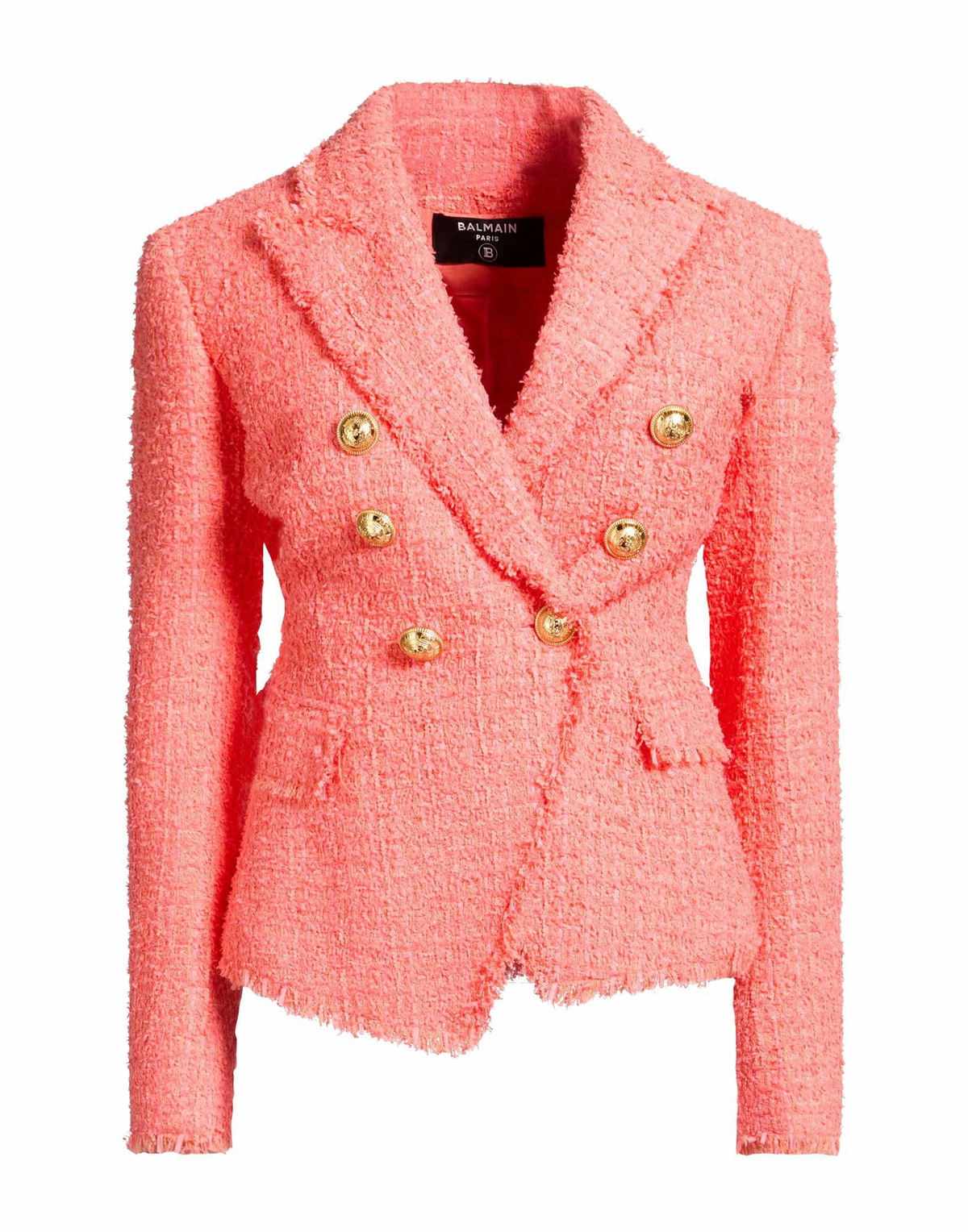 Balmain Womens Blazer Coral