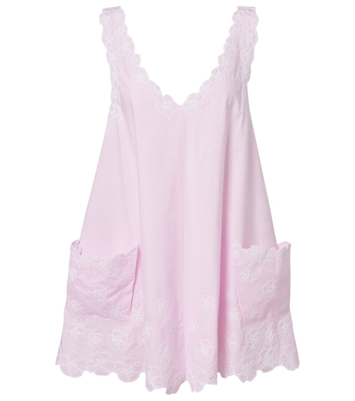 Photo: Juliet Dunn Embroidered cotton poplin minidress