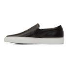 Common Projects Black and White Slip-On Sneakers