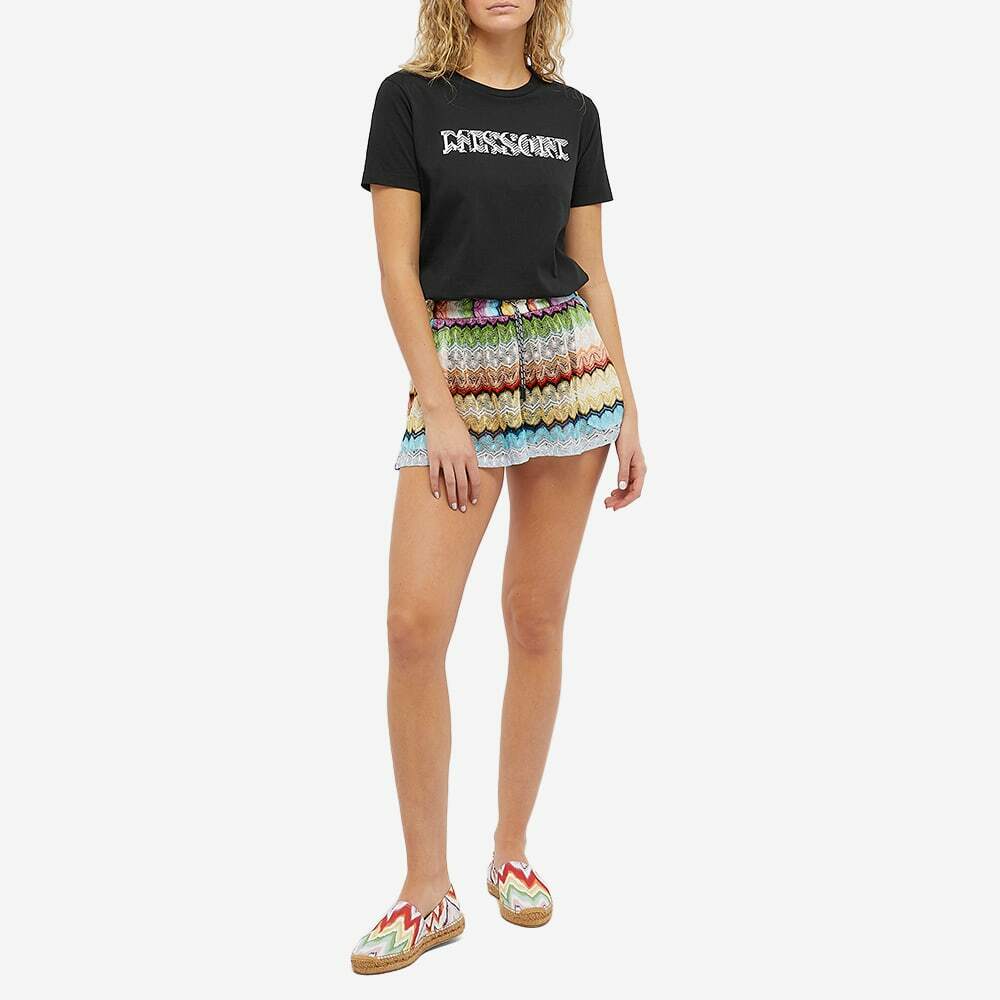 Missoni Women's Zig Zag Logo T-Shirt in Black Missoni