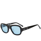 Bonnie Clyde Maniac Sunglasses in Black/Blue