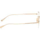 Garrett Leight Gold Alma Glasses