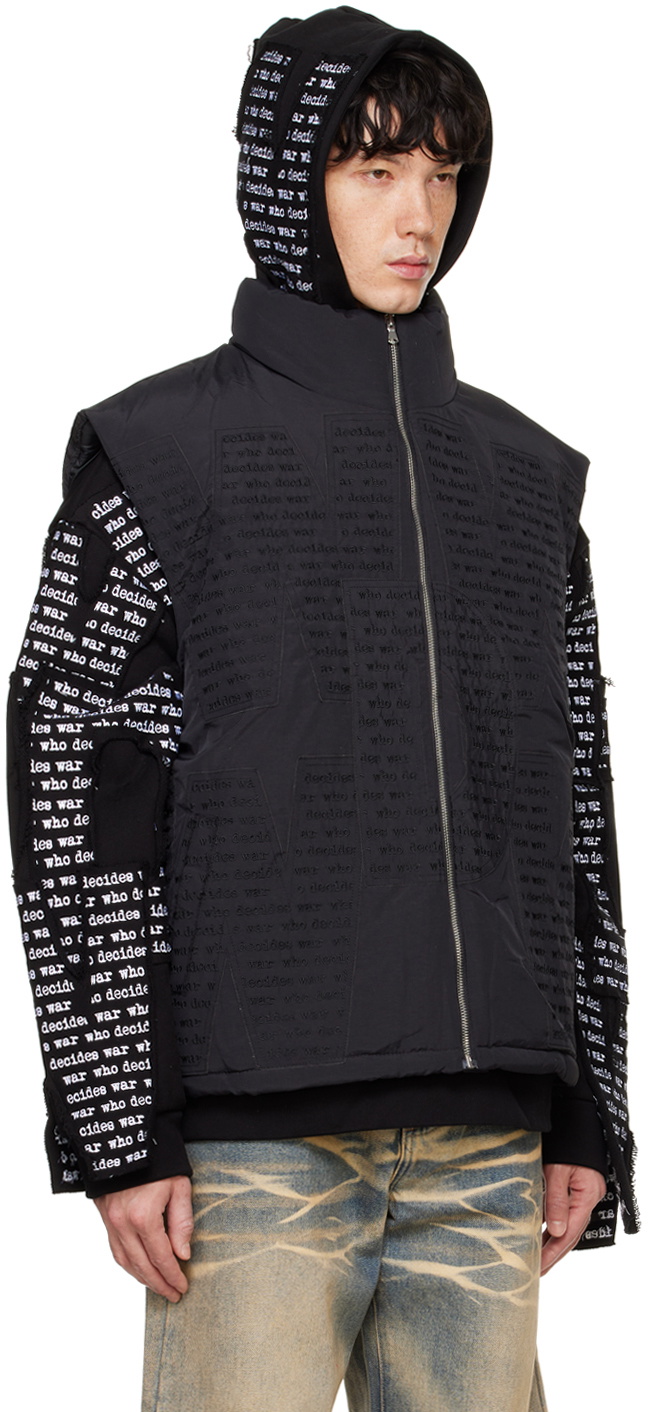 Who Decides War Black WDW Ski Vest