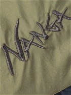 NANGA - Mazeno Ridge Logo-Embroidered Quilted Nylon Down Gilet - Blue
