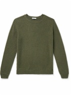 Boglioli - Brushed Wool and Cashmere-Blend Sweater - Green