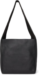 Joseph Black Leather Slouch XL Tote
