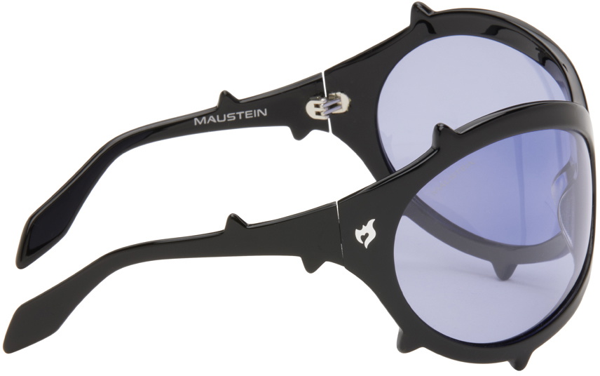 MAUSTEIN SSENSE Exclusive Black Bug Spike Sunglasses