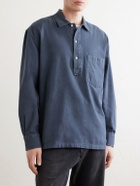 Officine Générale - Jordy Cotton-Twill Polo Shirt - Blue