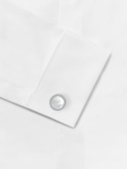 Lanvin - Rhodium-Plated Mother-of-Pearl and Onyx Cufflinks