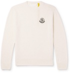 Moncler Genius - Logo-Appliquéd Virgin Wool Sweater - White