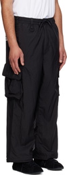 Y-3 Black Nylon Wired 3 Stripes Cargo Pants