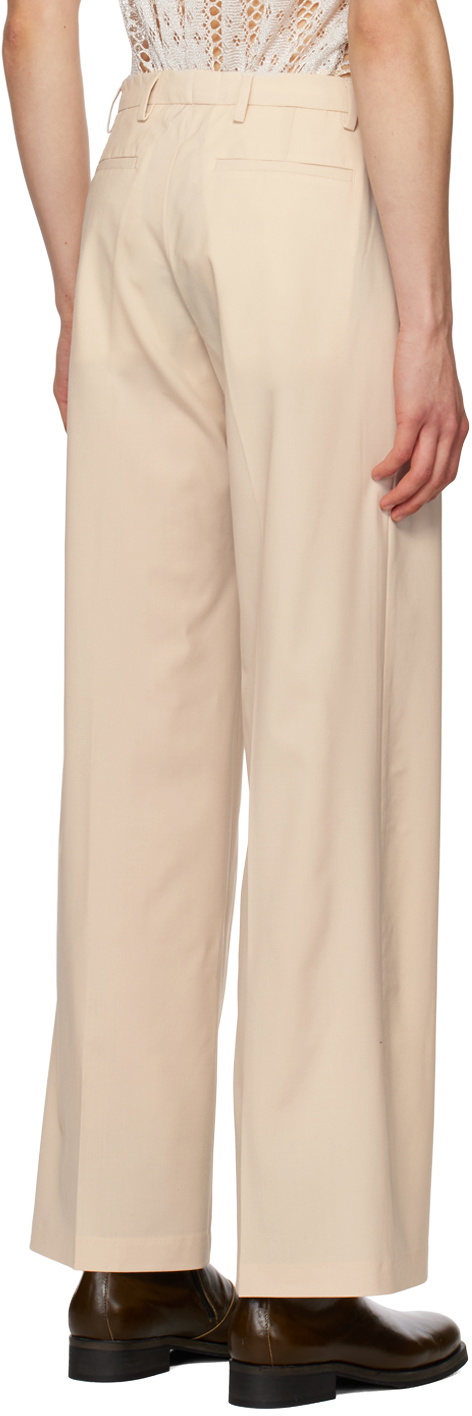 Ottolinger Khaki Drape Suit Trousers - ShopStyle Pants