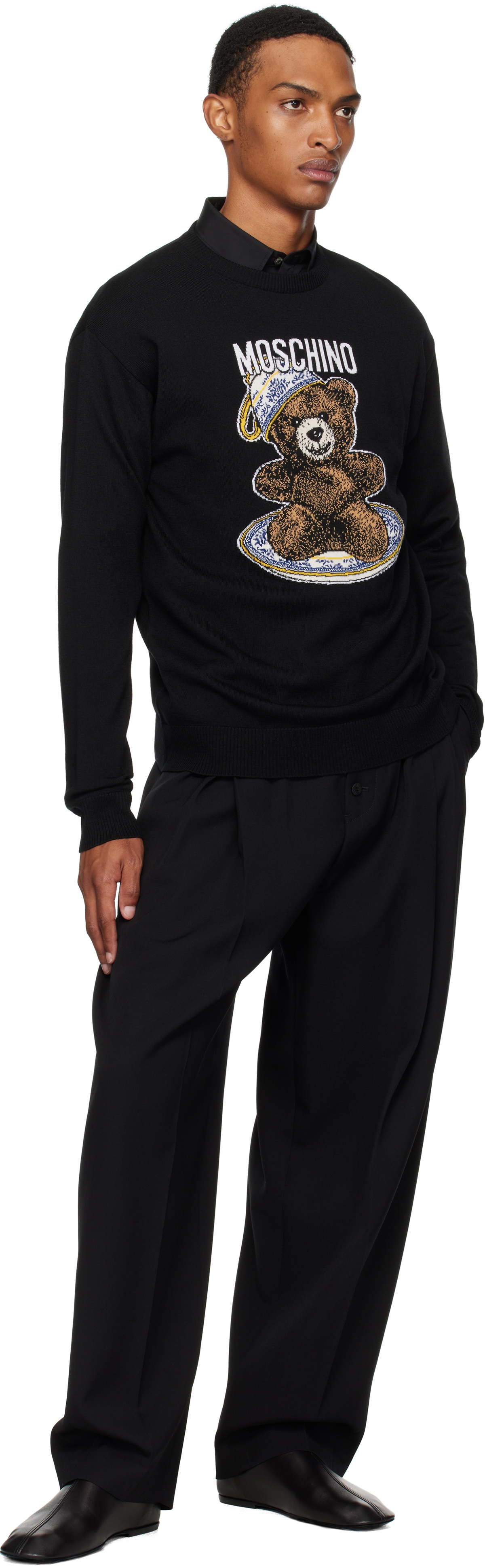 Moschino Black Teddy Sweater