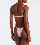 Montce Petal ruched bikini top
