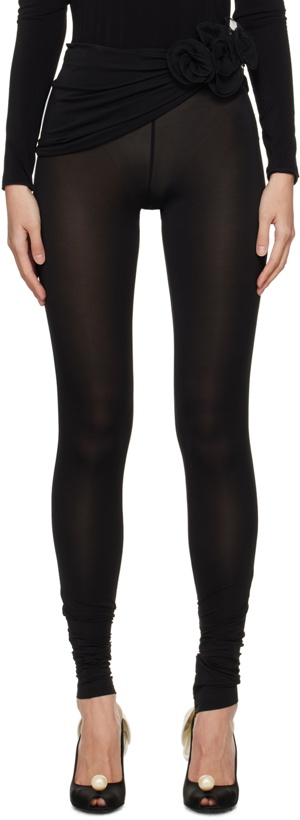 Photo: Magda Butrym Black Wrap Leggings