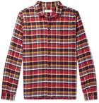 YMC - Checked Cotton-Flannel Shirt - Men - Red