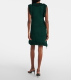 Ferragamo Fringed silk-blend minidress
