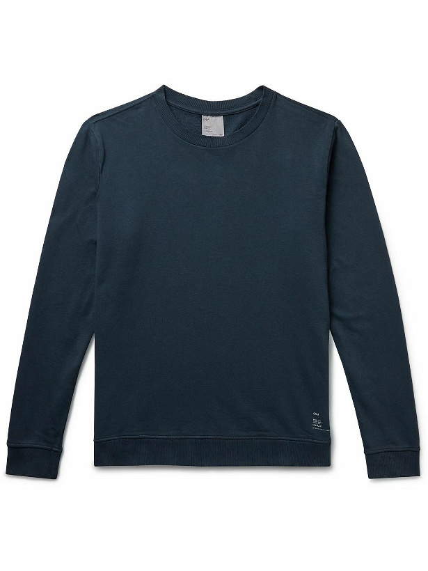 Photo: Onia - Garment-Dyed Cotton-Jersey Sweatshirt - Blue